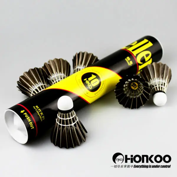 Hko. 10 honkoo бадминтоны бадминтоны/лучшей прочностью/лучшие летающие/класса 1 черный гусиное перо волан