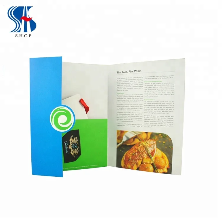 
Wholesale Customized Size Printed Paper Folder 