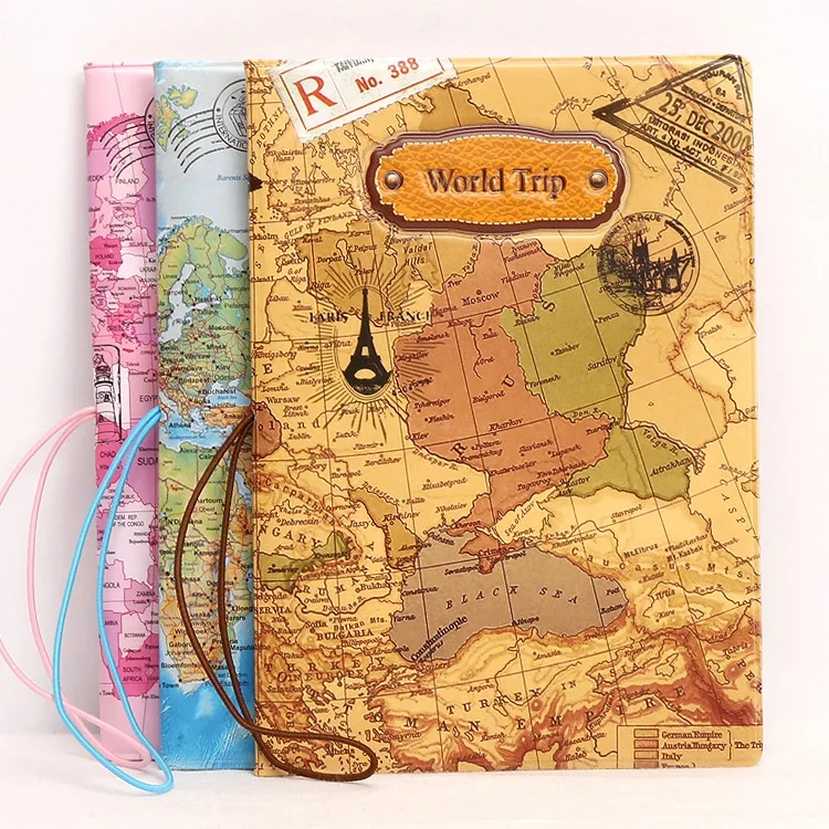 Factory Custom Promotional Colorful Map Printing PVC Passport Cover