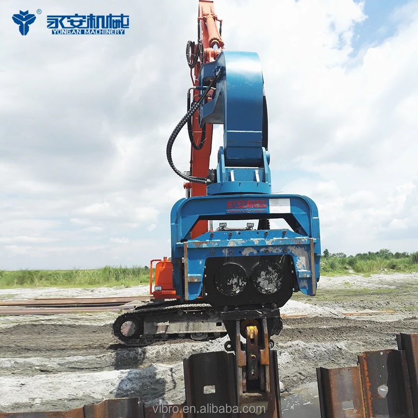 Excavator sheet pile driver, sheet vibro hammer, vibro piling hammer V-330
