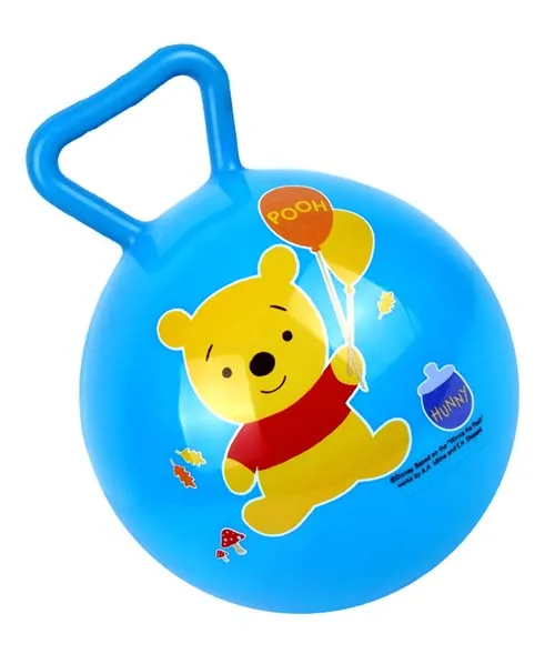 wholesale PVC Eco-Friendly hopper ball for kids handle jumping ball
