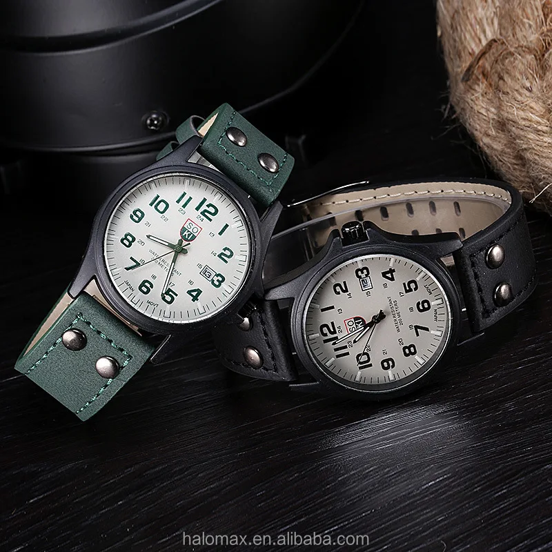 Часы наручные мужские кварцевые, деловые Роскошные спортивные в стиле милитари