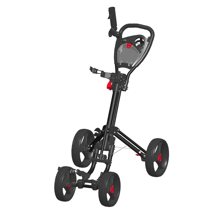 New Product 4 Wheel Folding Push Golf Trolley Cart