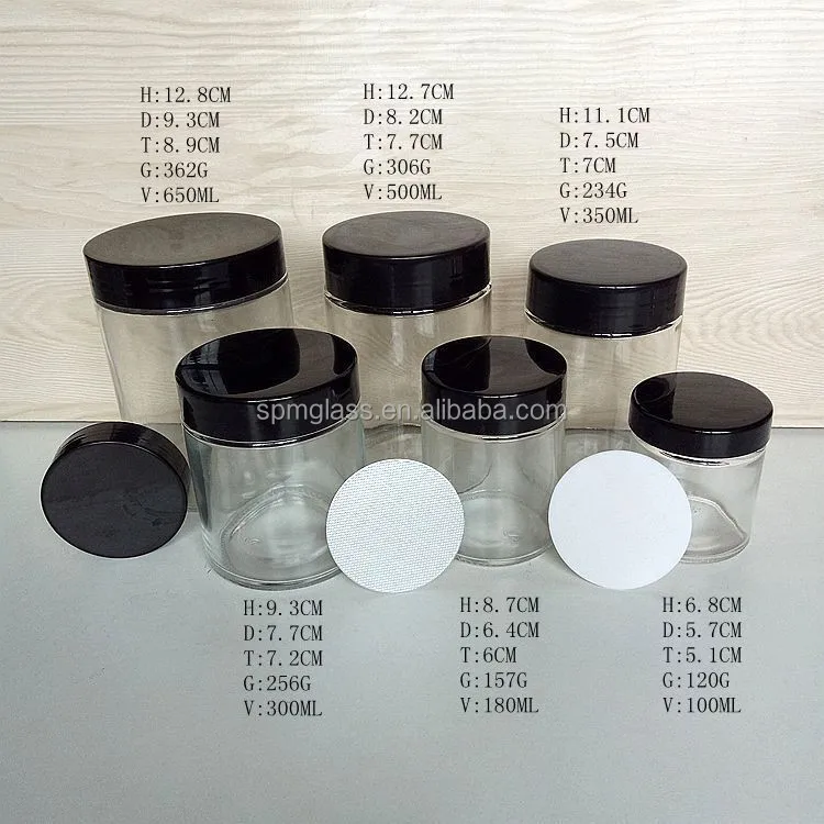 wholesale straight sided glass jar for candle making made in china