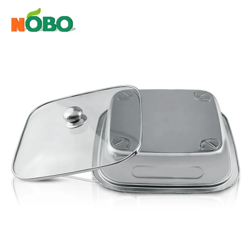 Commercial Kitchen Equipment Square Dish Buffet Tray/Chafing Dishes With Lid