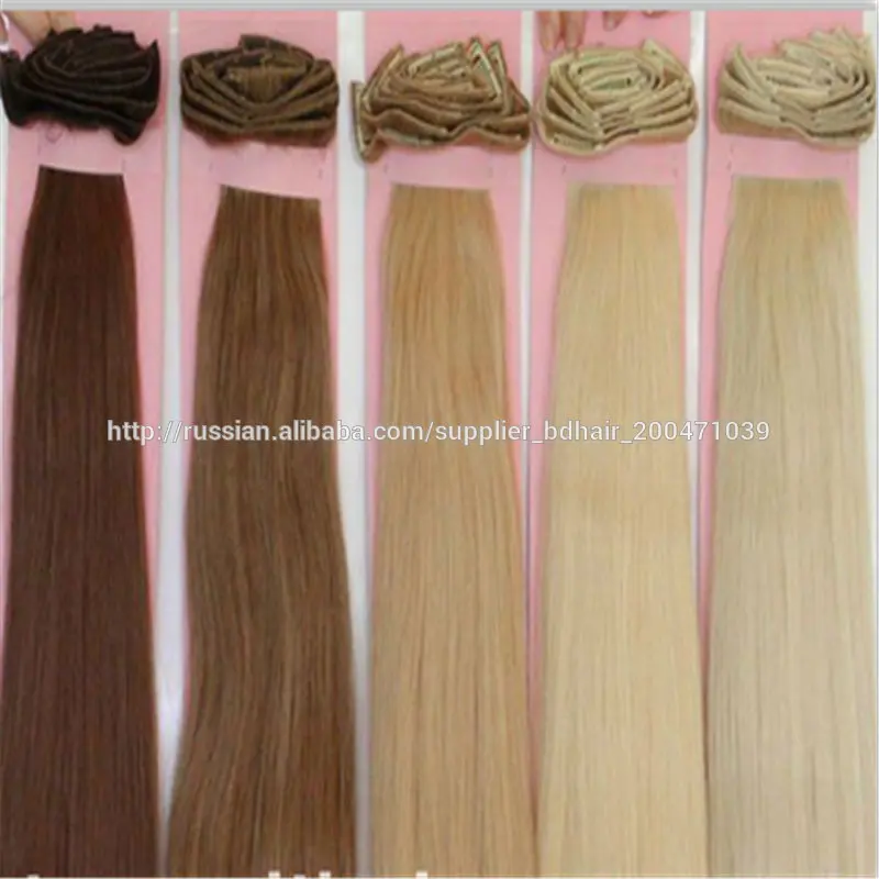 100% Натуральные Волосы на трессе ,Лучшие качества наращивание волосы