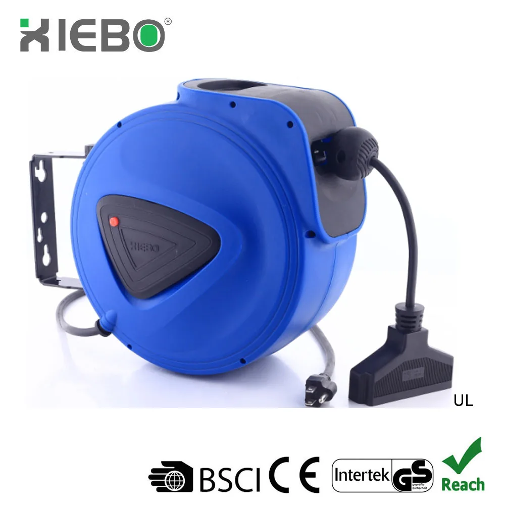 CE and GS Approval Cable Rewind Reel Retractable Extension Cord Reel XBE-B01