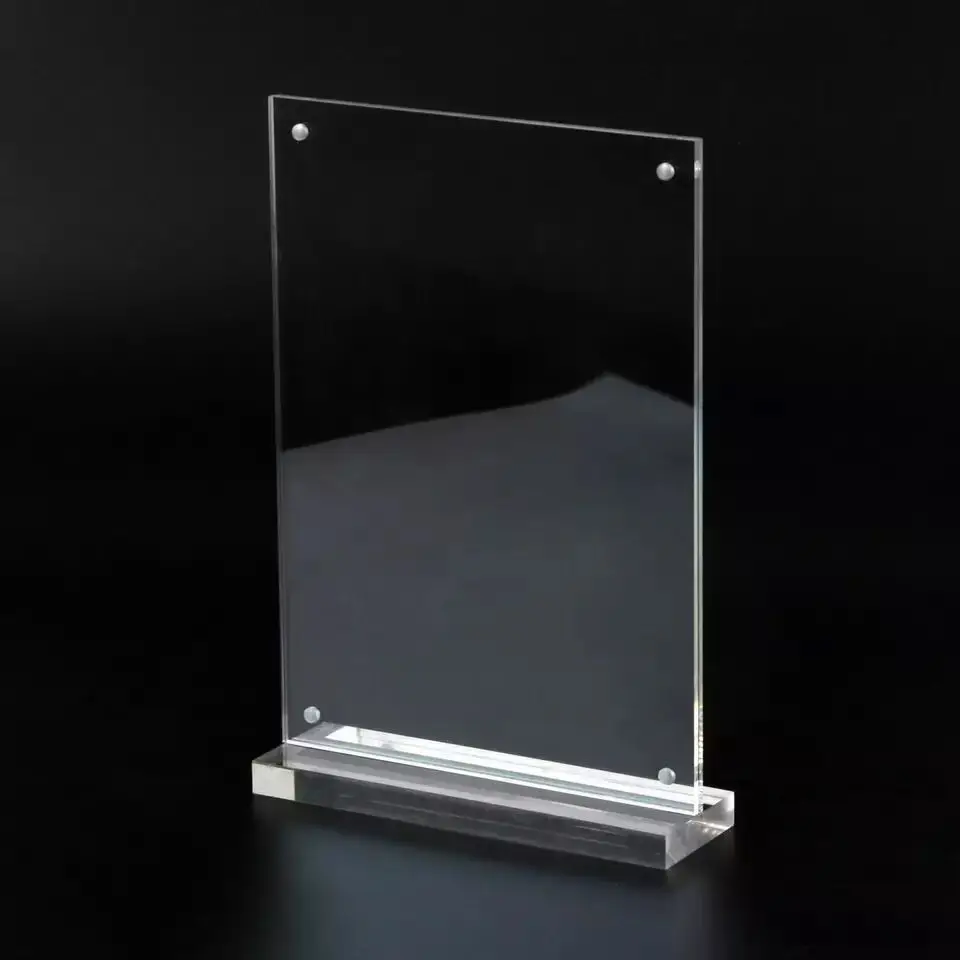 
Acrylic slant sign holder, acrylic table top sign holders , A3 A4 A5 plexiglass L shaped slanted sign holder 