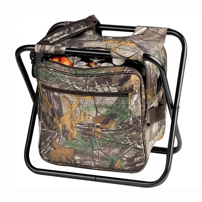
24 can capacity cooler folding fishing chair backpack 