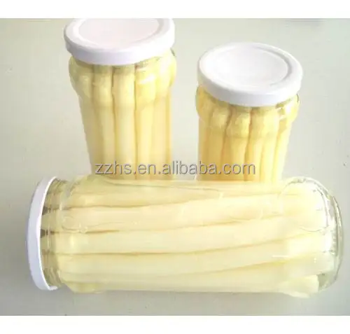 Canned Green Asparagus Spear and Cut White Asparagus