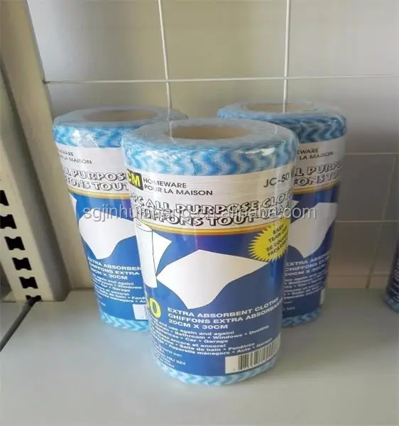 
Most economical panos multiuso spunlace nonwoven cleaning cloth disposable push dry wipes 
