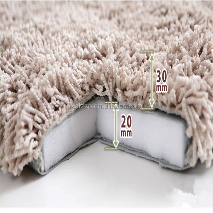 microfiber carpet shaggy rugs anti slip mat price