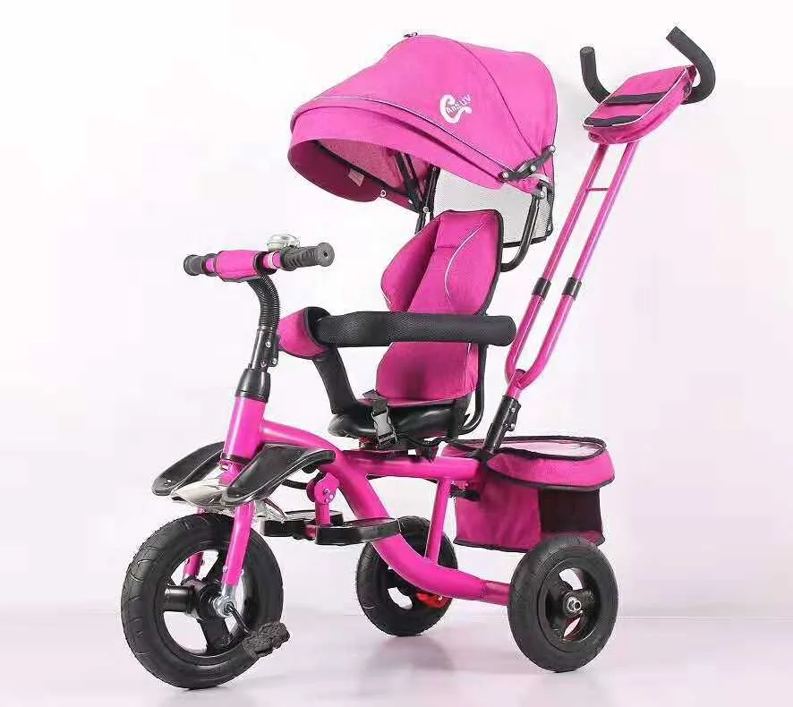 
Hot sale big baby tricycle with push handle wholesale comfortable tricycle toddler 