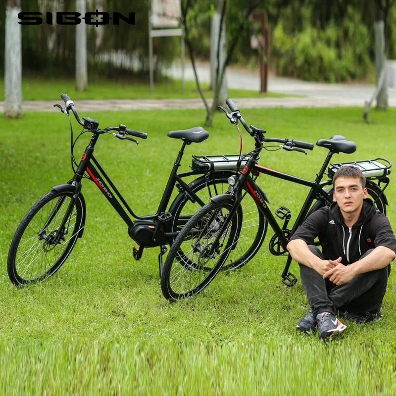 SIBON B0510169 black CE 250w lithium battery integration fork disc brake brushless motor 7 speed buy electric bike in china