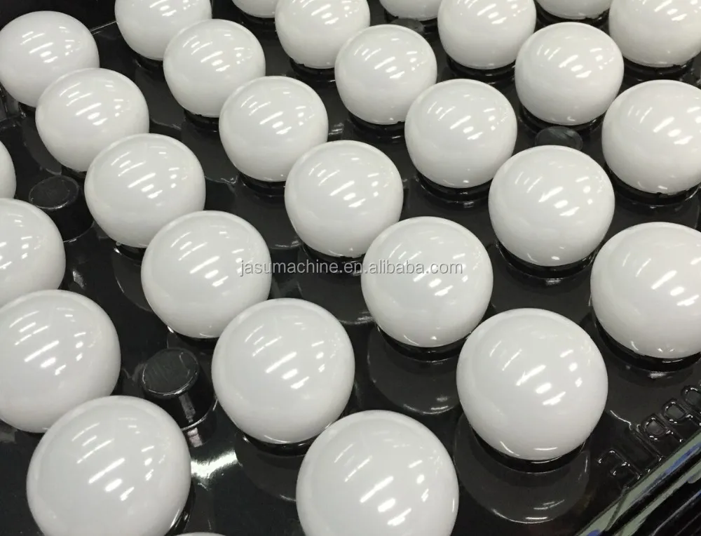 Full automatic no need perform blow PC LED light bulb cover ball assembly IBM one step injection blow machine