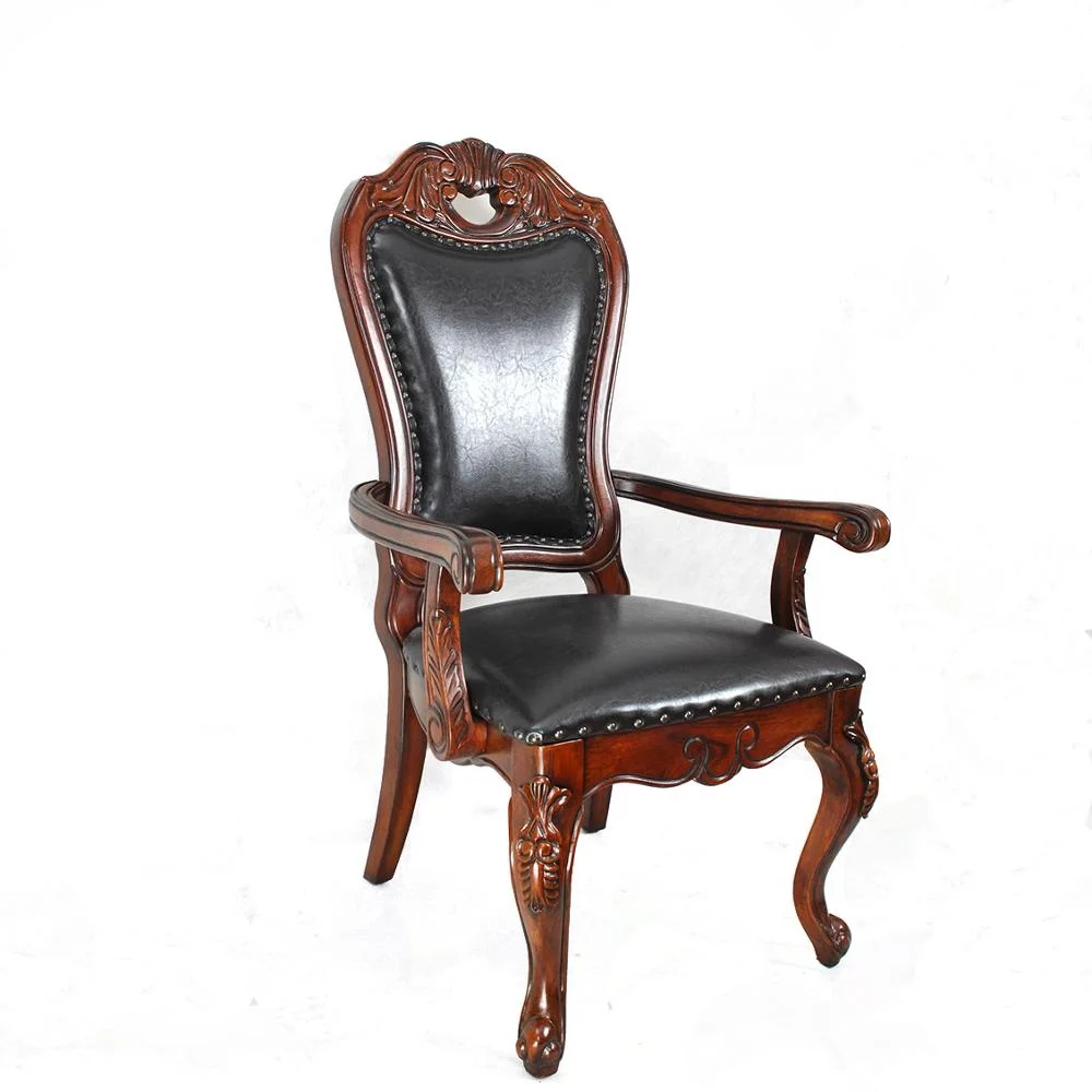 
 Торговая марка, брендовый дизайн, роскошный деревянный обеденный стул, деревянный стул, кожаный стул для офиса на заказ  