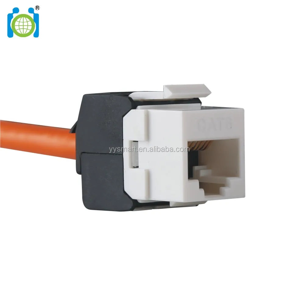 180 градусов черный/белый rj45 модульный разъем UTP безинструментальный Keystone jack
