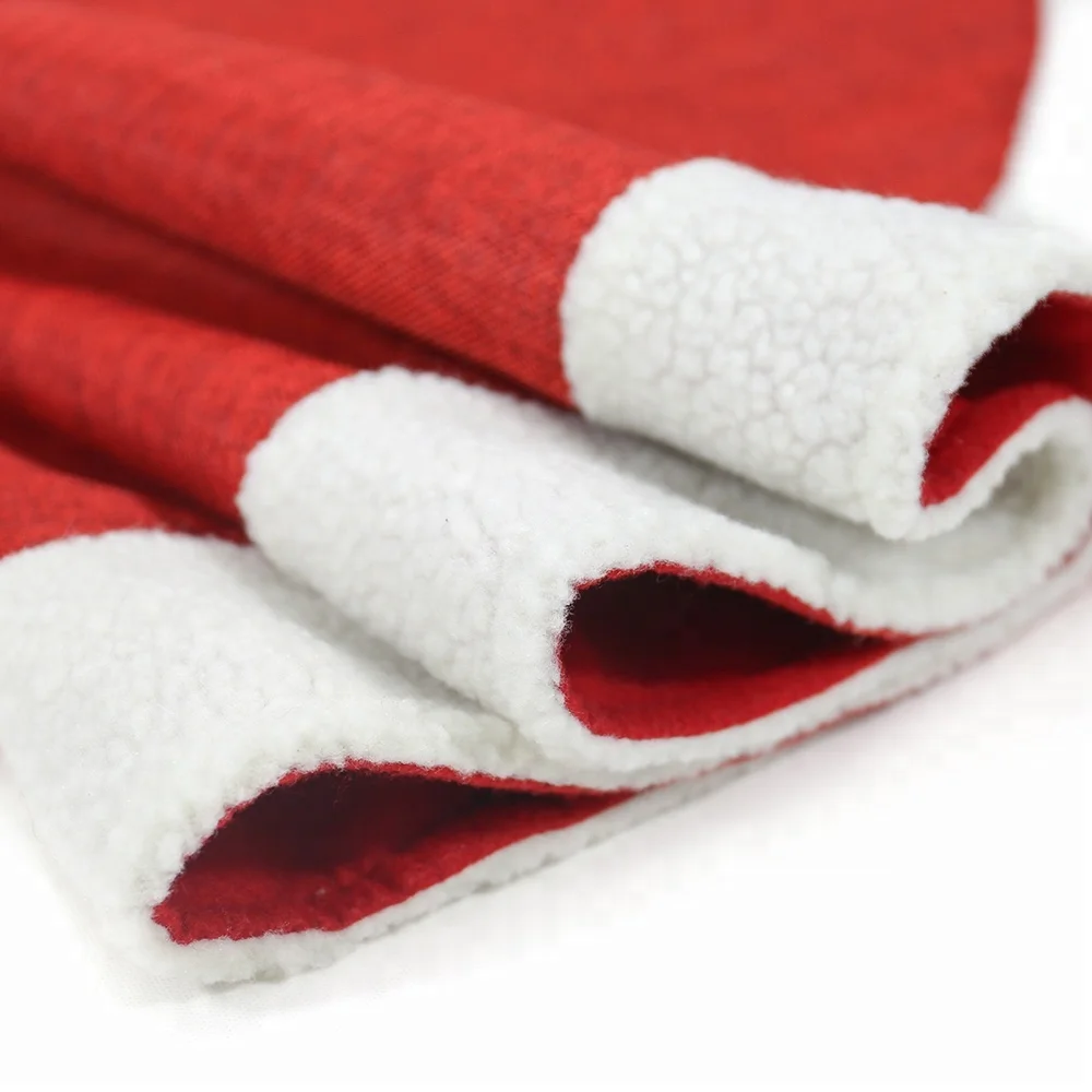 Red snowman linen tree skirt personalised christmas decorations