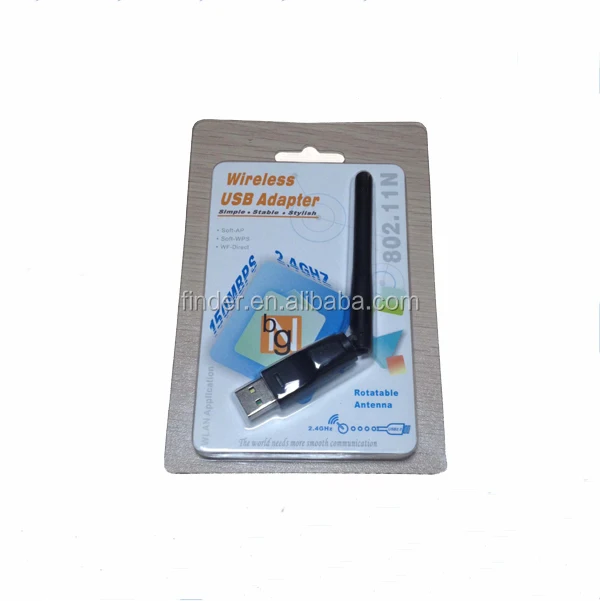 150Mbps wireless USB WiFi adapter high gain antenna, Chipset Ralink RT5370 MTK MT7601 RealTek RTL8188 optional