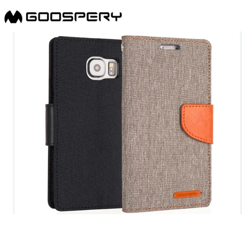 Wallet Cover for ipad 9.7 2017 Stand Leather Case Mercury Goospery Canvas Diary