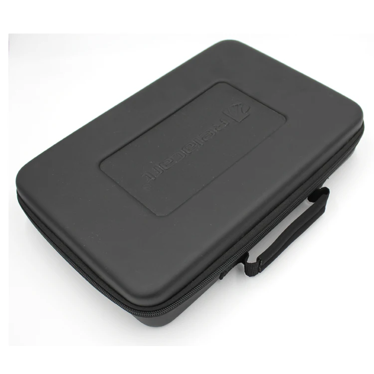 Protective stylish handle zipper large leather inside foam tool case