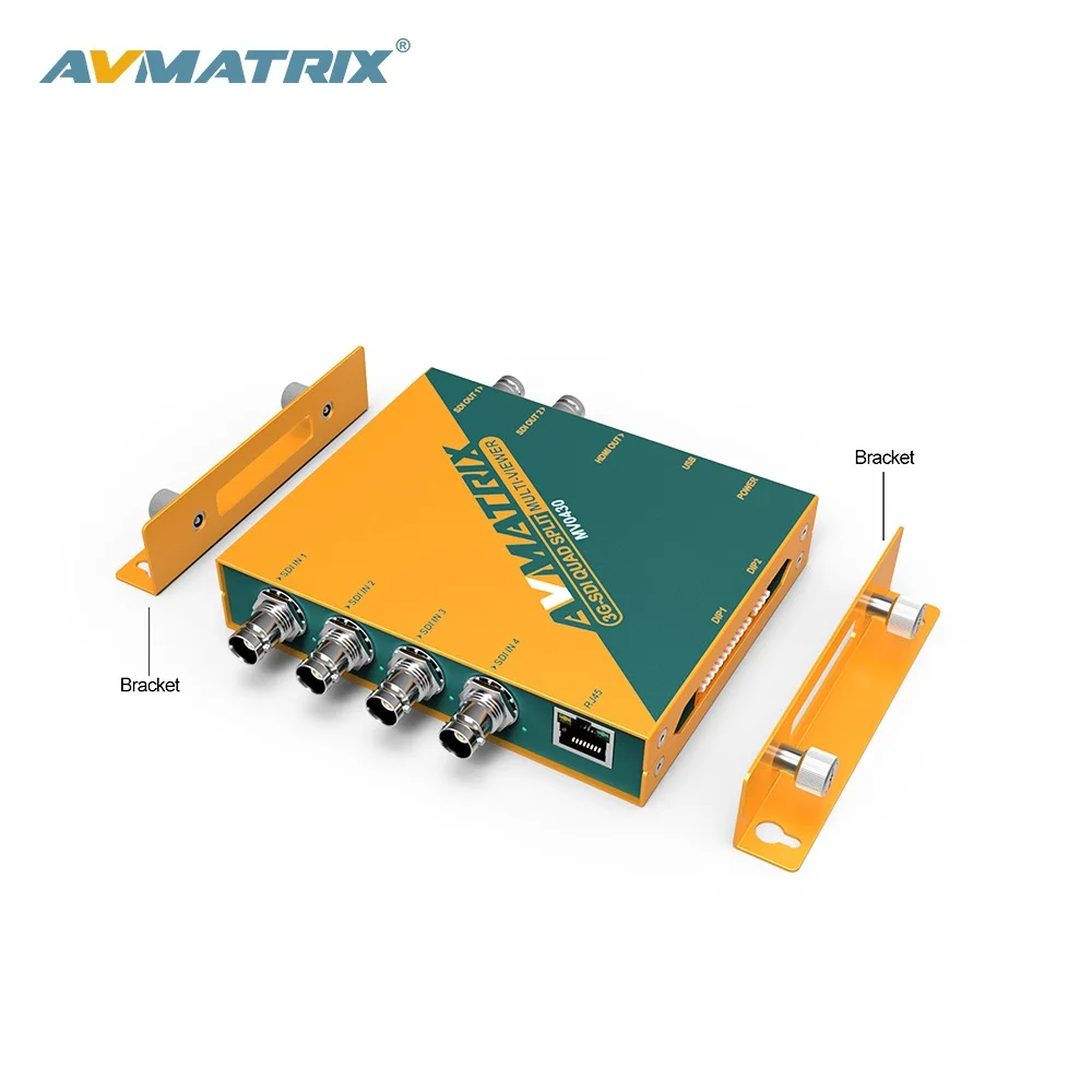 AVMatrix HD SDI Quad Screen Multiviewer With HD 1080p 4 SDI input to 1080i 2 SDI Out and 1 HDMI Out