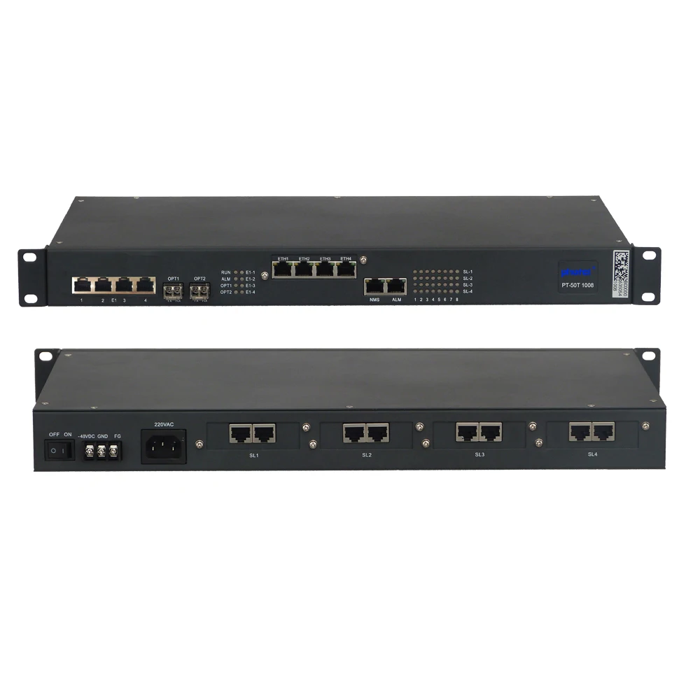 
8/16/30 port FXO/FXS, 4FE, 4E1 Voice Over fiber PCM Mux Equipment 