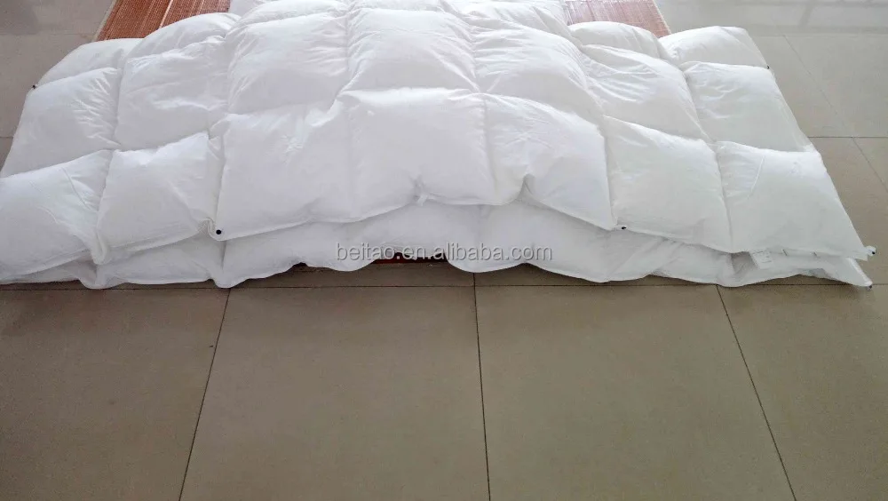 White 4 Seasons Ultralight 95% Duck Down Winter Duvet Queen Size 220x230 cm Filling Weight 1750g