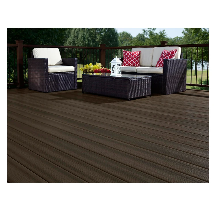 European Design No Fading UV Resistance Outdoor PVC Co-extrusion WPC Deck
