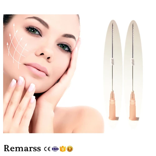 CE certificate China suppliers product plastic surgery tornado screw 26G38mm pdo thread with sharp needle korea