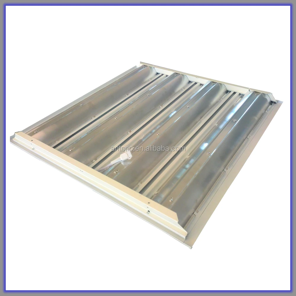 600*600  T 8 fluorescent or LED  grille light  fixture recessed louver  light fixture
