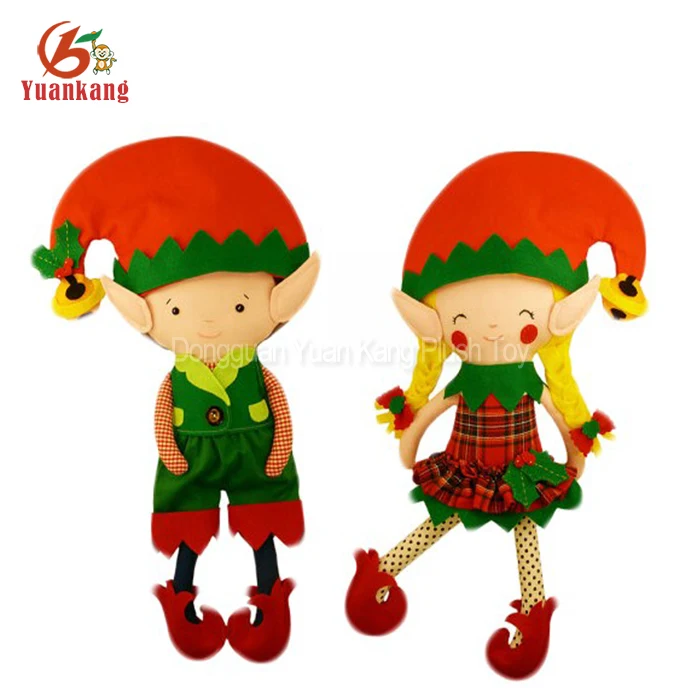 China Custom Mini Cute Plush Elves Soft Christmas Doll Plush Elf Toy