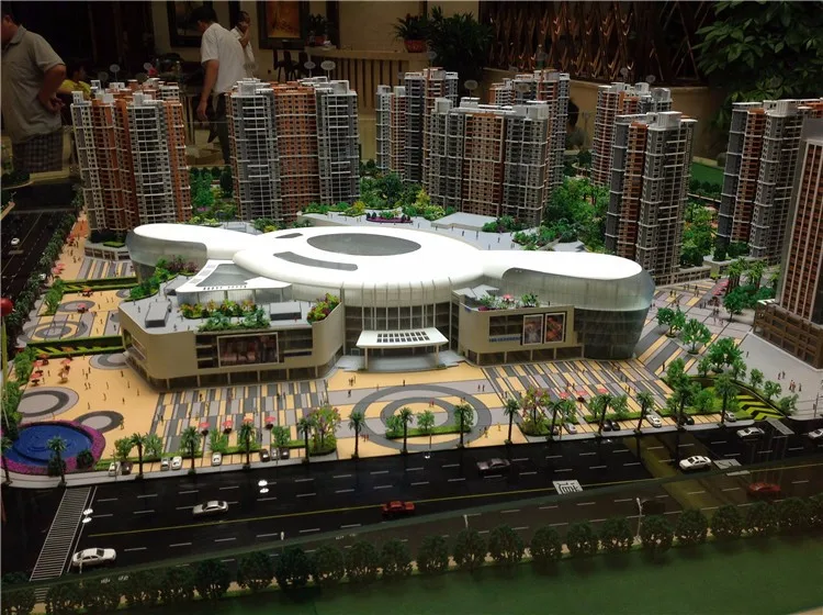 Commercial architectural 3d building model scale maquette