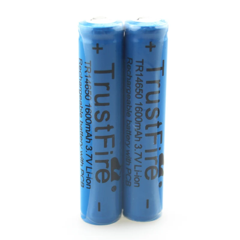 TrustFire 14650 3.7V 1600mAh Li-ion Rechargeable Battery with Protected PCB