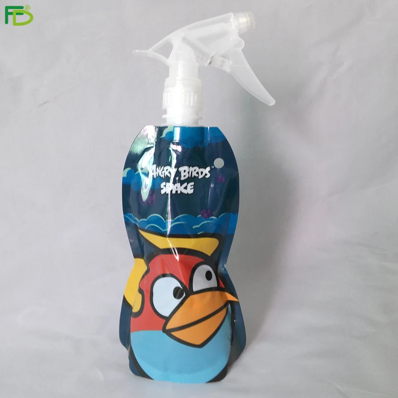 Collapsible Portable Trigger Mist Spray Water Bottle - BPA Free with Carabiner Clip for Easy Travel