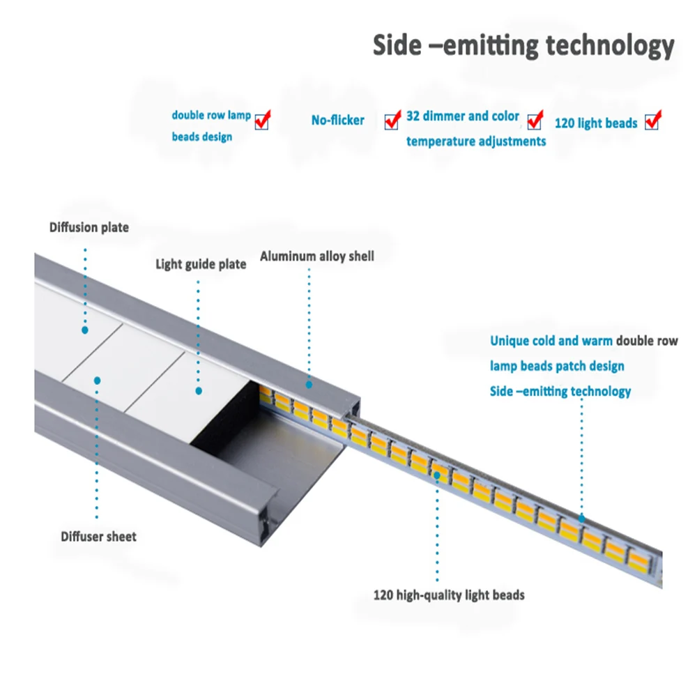 Metal Architect LED Desk Lamp Swing Arm Task Lamp with Clamp Eye-care Drafting Table Lamp