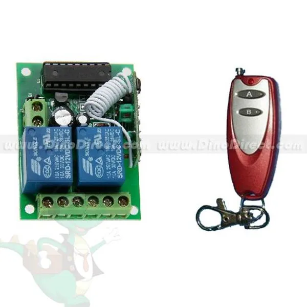 питание 2 канала вч беспроводные системы дистанционного управления переключатель для электроники