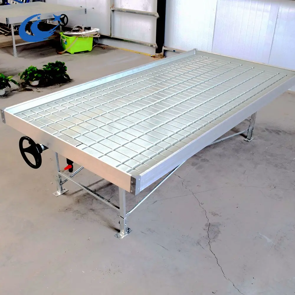 greenhouse kits rolling bench Growing Tables for Commercial plants