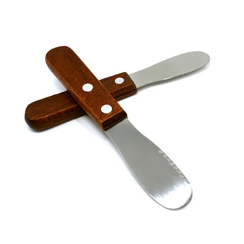 8903 Wood handle Mini Stainless Steel Butter Spreader for Children