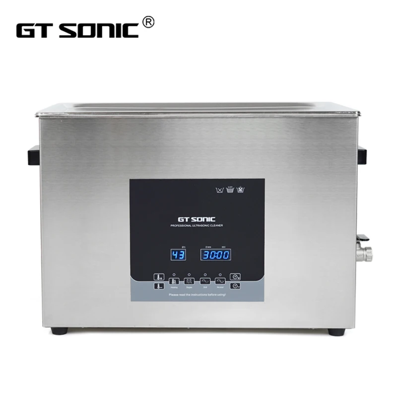 GT SONIC-D20 stainless steel ultrasonic cleaner for lab and dental cleaning ultrasonic cleaning machine With Degas