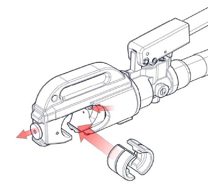 Professional 25mm Jaw Opening Manual Hydraulic Crimping Tool