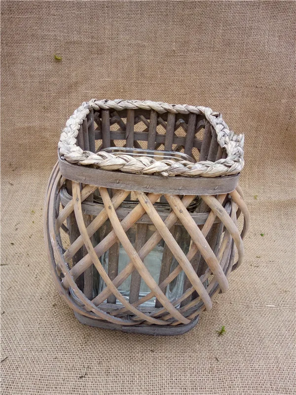 
Willow wicker white decorative lanterns 