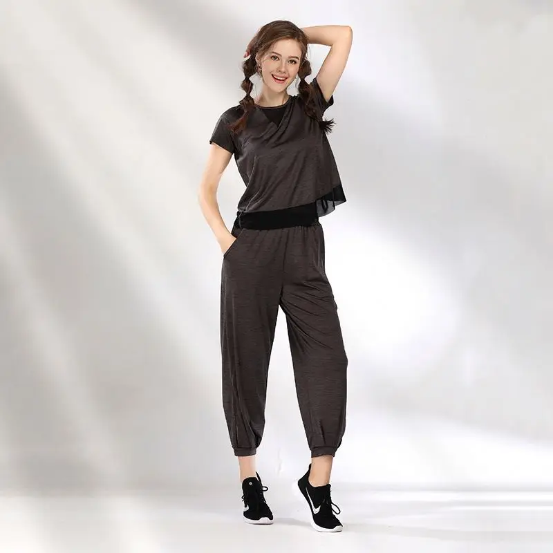 
Футболка Toplook, топ, спортивная одежда с коротким рукавом для спортзала, шорты, штаны, спортивный костюм, спортивная одежда, комплекты для йоги S310 