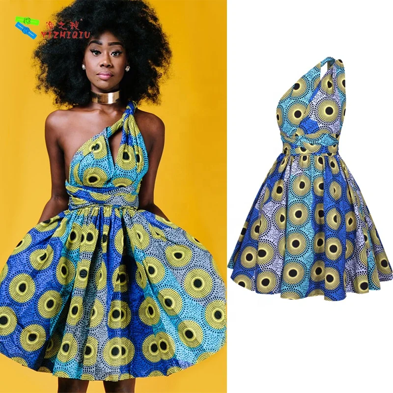 YIZHIQIU elegant wholesale african print patterns kitenge dress designs for women