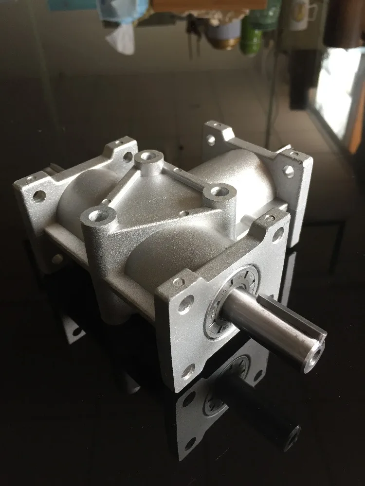 Big Torque Transmission Aluminum House 3 Shafts Gearbox