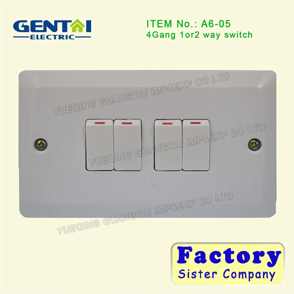 High Quality 3gang 2way 10A Bakelite electrical wall switch