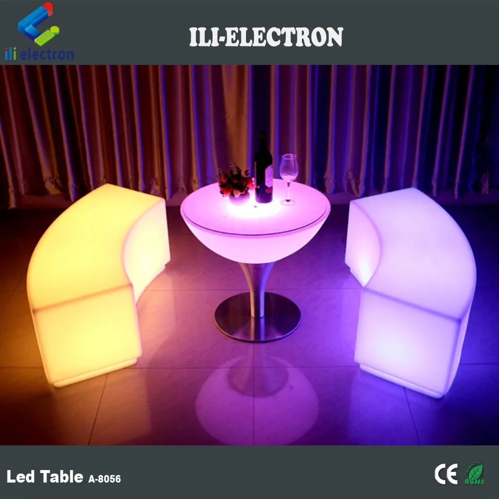 RGB remote control interactive led bar tables