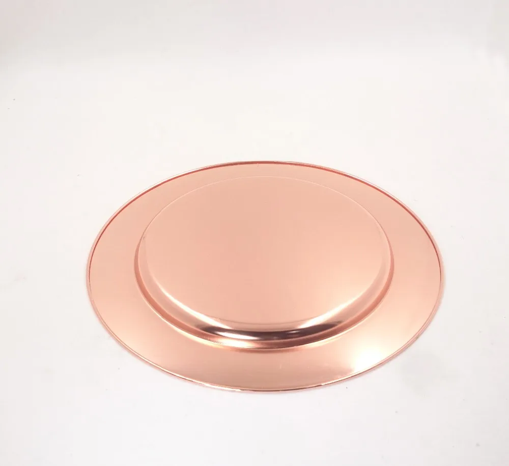 14inch Decorative Stainless Steel Gold Wedding Show Plate