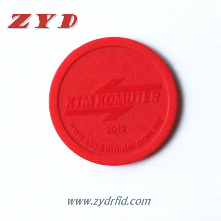 Free sample Waterproof Access Control Card RFID Coin Tag for Metro Subway Token 125khz Rfid Tags