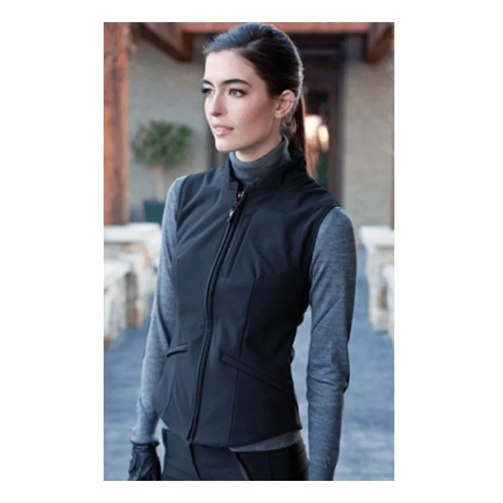 Легкий однотонный жилет из мягкого материала для женщин, жилет для конного спорта